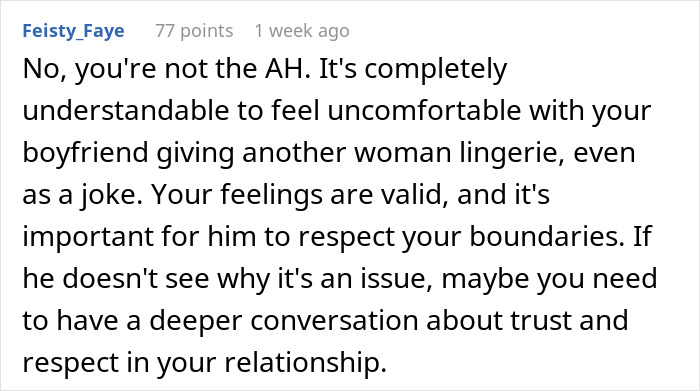 Woman Is Told She’s “Overreacting And Conservative” After Her Reaction To Lingerie Prank Woman Is Told She’s “Overreacting And Conservative” After Her Reaction To Lingerie Prank