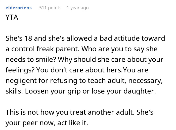Parents Are Sick Of Their 18 Y.O.’s Behavior, So They Decide To Stop Her Driving Lessons Parents Are Sick Of Their 18 Y.O.’s Behavior, So They Decide To Stop Her Driving Lessons
