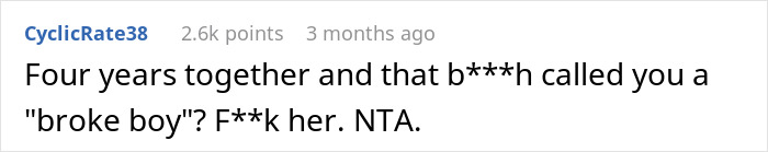 Man Dumps GF After She Expects Him To Foot $1,100 Bill Since He’s “The Man,” Starts To Regret It Man Dumps GF After She Expects Him To Foot $1,100 Bill Since He’s “The Man,” Starts To Regret It