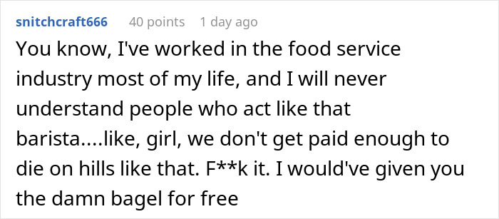 Man Makes A DoorDash Order At A Coffee Shop To Spite The Barista Who Refused To Sell Him A Bagel Man Makes A DoorDash Order At A Coffee Shop To Spite The Barista Who Refused To Sell Him A Bagel