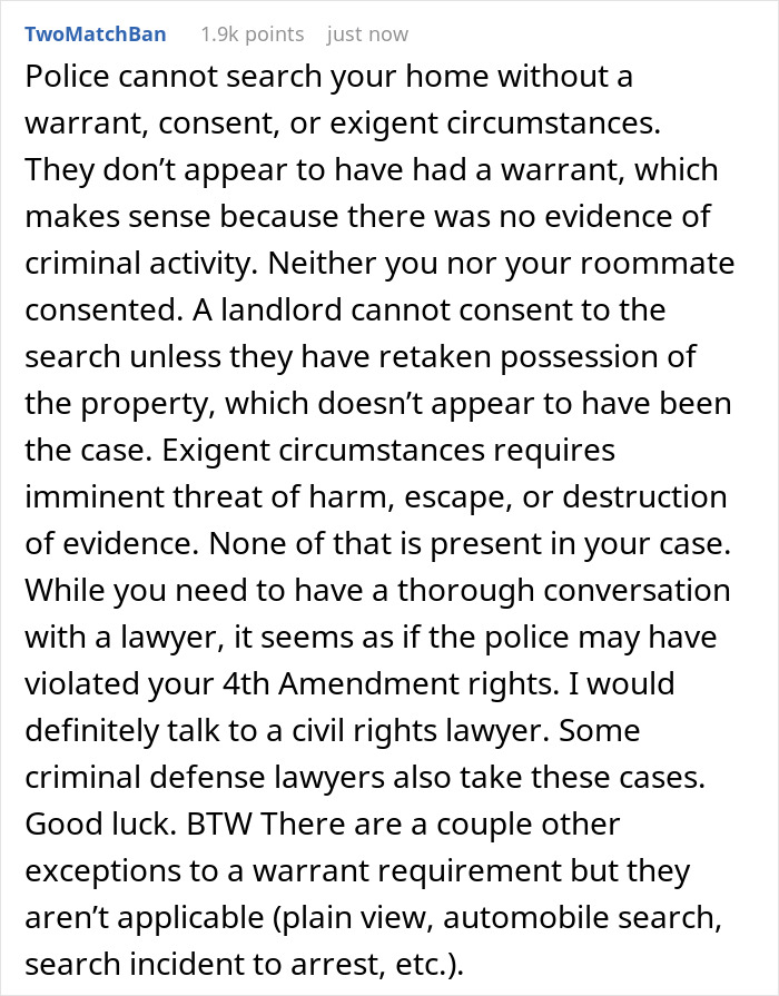 Man Wonders What His Options Are After His Date’s Mom Calls The Cops On Him At 3AM Man Wonders What His Options Are After His Date’s Mom Calls The Cops On Him At 3AM