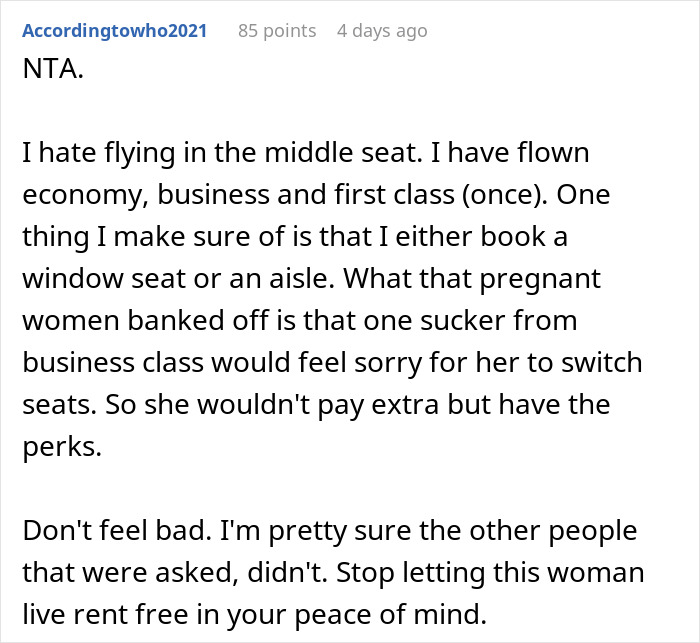 12-Hour Flight Turns Torturously Awkward After Man Refuses To Give Up Seat To Heavily Pregnant Passenger 12-Hour Flight Turns Torturously Awkward After Man Refuses To Give Up Seat To Heavily Pregnant Passenger