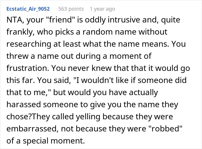 Woman Gives Friend A Fake Baby Name, They Steal It And Find Out The Hard Way What It Means Woman Gives Friend A Fake Baby Name, They Steal It And Find Out The Hard Way What It Means