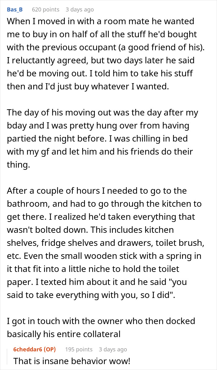 Woman Does Exactly As Told After Annoying Roommate Demands She Take Her Stuff And Leave Woman Does Exactly As Told After Annoying Roommate Demands She Take Her Stuff And Leave