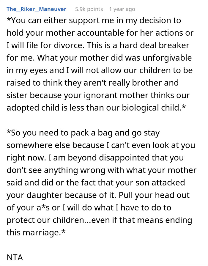 Mom Is Appalled To Learn MIL Filled 8YO Son's Head With Hate Towards Adopted 5YO Sister Mom Is Appalled To Learn MIL Filled 8YO Son's Head With Hate Towards Adopted 5YO Sister