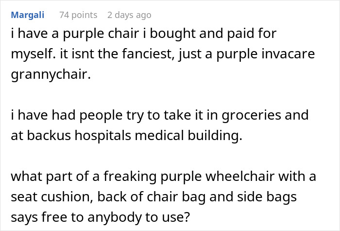 Lady Tries To Grab Man’s Rollator Wanting To Use It For Herself, Follows Him To His Car Lady Tries To Grab Man’s Rollator Wanting To Use It For Herself, Follows Him To His Car