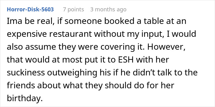 Man Dumps GF After She Expects Him To Foot $1,100 Bill Since He’s “The Man,” Starts To Regret It Man Dumps GF After She Expects Him To Foot $1,100 Bill Since He’s “The Man,” Starts To Regret It
