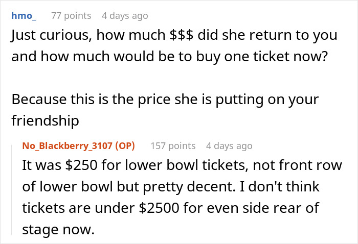 Woman Finds Out Friend Gave Her Ticket Concert Away, Kicks Her Out From Brunch and Upcoming Party Woman Finds Out Friend Gave Her Ticket Concert Away, Kicks Her Out From Brunch and Upcoming Party