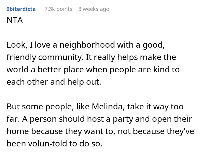 “She’s Crazy”: Newcomer Doesn’t Want To Join Neighborhood Tradition, Karen Doesn’t Take No For An Answer “She’s Crazy”: Newcomer Doesn’t Want To Join Neighborhood Tradition, Karen Doesn’t Take No For An Answer