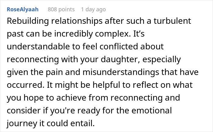 Estranged Woman Finally Sees The Truth And Wants Dad Back In Her Life, He Doesn't Want To Reconnect Estranged Woman Finally Sees The Truth And Wants Dad Back In Her Life, He Doesn't Want To Reconnect
