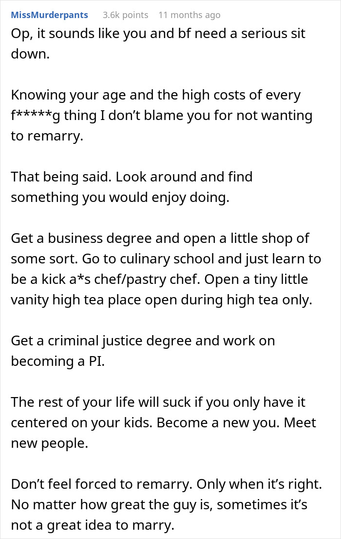 Woman Seeks Support Online By Giving Her Reasons For Rejecting BF’s Proposal, Gets A Reality Check Instead Woman Seeks Support Online By Giving Her Reasons For Rejecting BF’s Proposal, Gets A Reality Check Instead