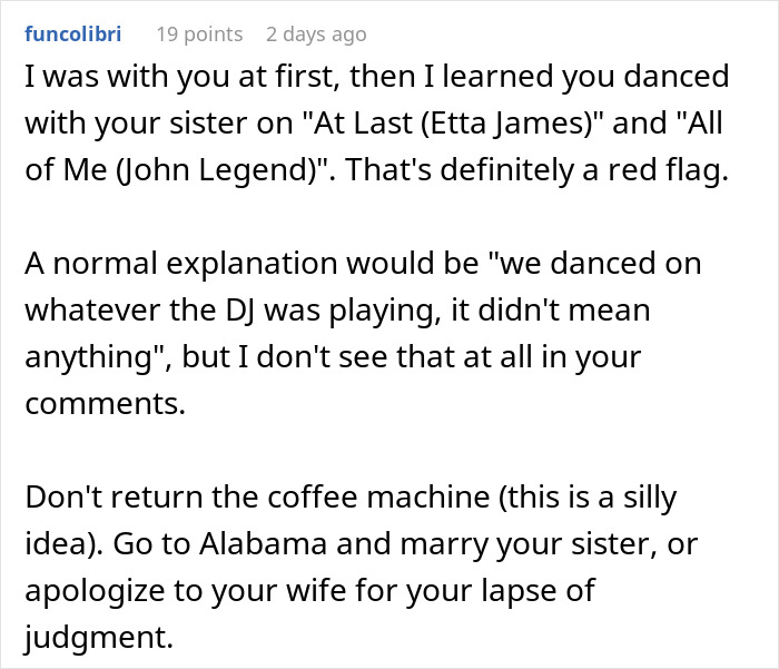 Man Brushes Off Wife’s Concern About His Relationship With His Sister, People Have Their Doubts Man Brushes Off Wife’s Concern About His Relationship With His Sister, People Have Their Doubts