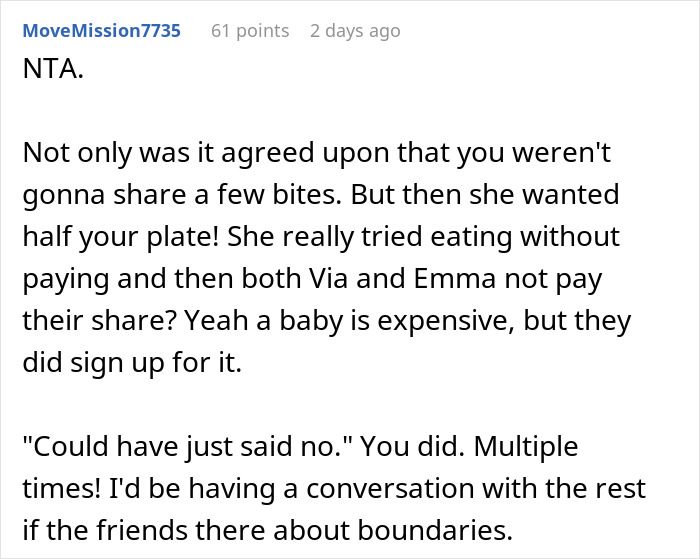 Man Called Selfish And Heartless For Not Sharing Half Of His Food With A Pregnant Woman Man Called Selfish And Heartless For Not Sharing Half Of His Food With A Pregnant Woman