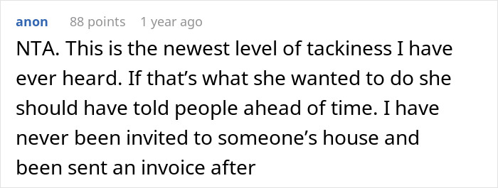 Unexpected Dinner Party Charge Leaves Guests Outraged: “I Didn’t Do This For Free” Unexpected Dinner Party Charge Leaves Guests Outraged: “I Didn’t Do This For Free”