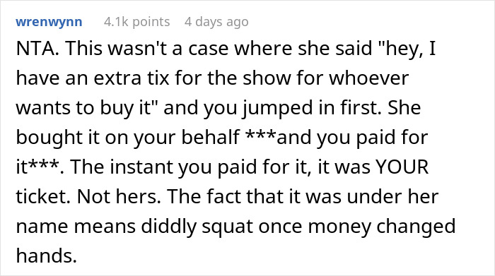 Woman Finds Out Friend Gave Her Ticket Concert Away, Kicks Her Out From Brunch and Upcoming Party Woman Finds Out Friend Gave Her Ticket Concert Away, Kicks Her Out From Brunch and Upcoming Party