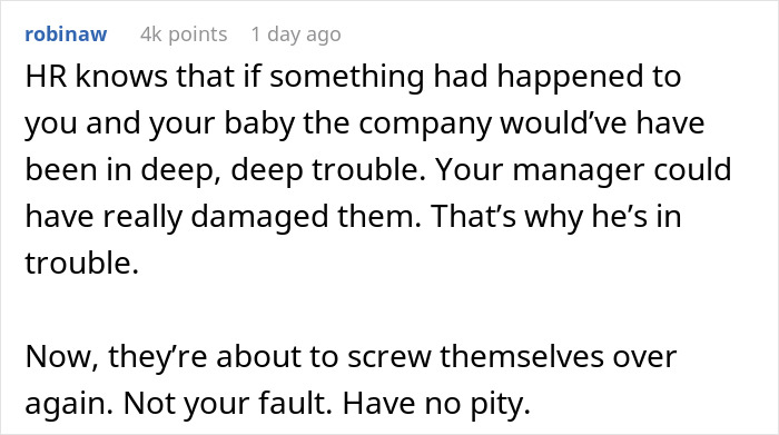 Woman Reports Boss To HR After He Forces Her To Go To Meeting During Labor, Coworkers Hate Her Woman Reports Boss To HR After He Forces Her To Go To Meeting During Labor, Coworkers Hate Her