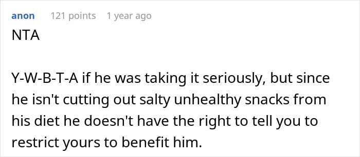 Woman Refuses To Cut Salt From Meals Completely Because Of BF’s Blood Pressure, He Turns “Salty” Woman Refuses To Cut Salt From Meals Completely Because Of BF’s Blood Pressure, He Turns “Salty”