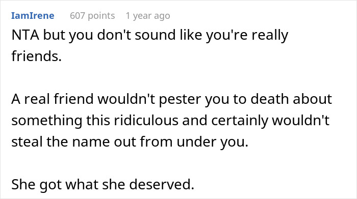 Woman Gives Friend A Fake Baby Name, They Steal It And Find Out The Hard Way What It Means Woman Gives Friend A Fake Baby Name, They Steal It And Find Out The Hard Way What It Means