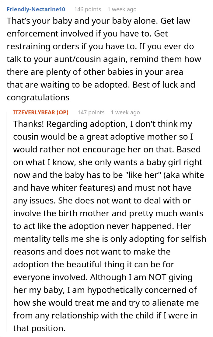 Pregnant Woman Faces Family Pressure To Give Up Her Baby To Her Infertile ‘Godly’ Cousin Pregnant Woman Faces Family Pressure To Give Up Her Baby To Her Infertile ‘Godly’ Cousin