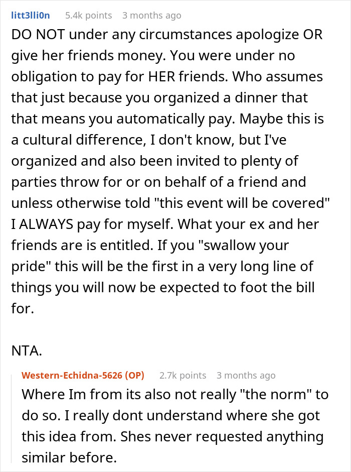Man Dumps GF After She Expects Him To Foot $1,100 Bill Since He’s “The Man,” Starts To Regret It Man Dumps GF After She Expects Him To Foot $1,100 Bill Since He’s “The Man,” Starts To Regret It