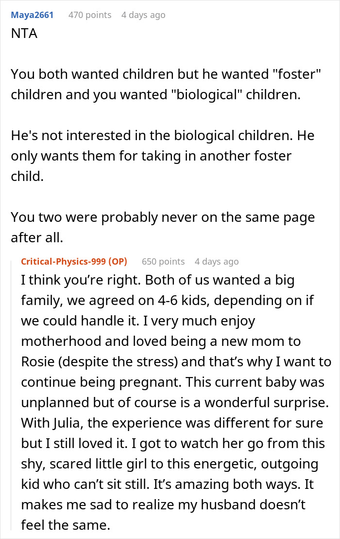 “AITA For Refusing To Adopt Another Child And Possibly Divorcing My Husband Over It?” “AITA For Refusing To Adopt Another Child And Possibly Divorcing My Husband Over It?”