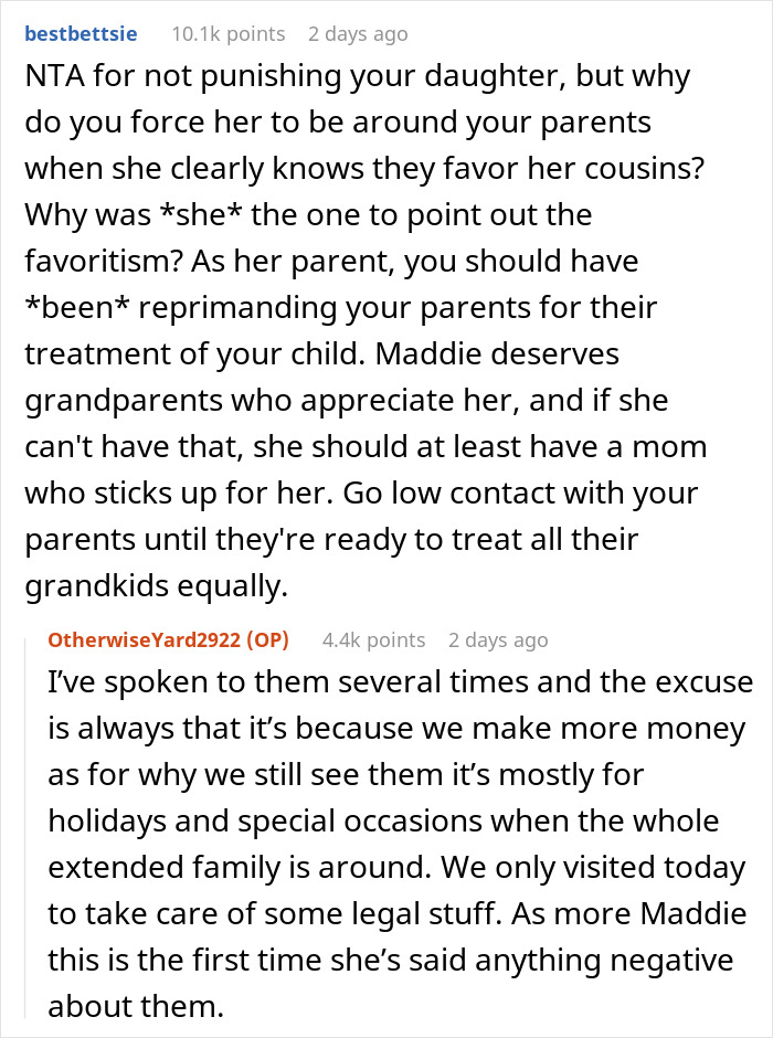 Grandparents Favor Other Grandkids, Furious To Learn 7YO Favors Other Grandparents Too Grandparents Favor Other Grandkids, Furious To Learn 7YO Favors Other Grandparents Too