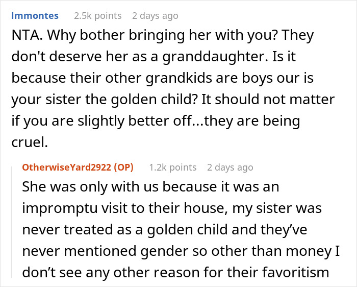 Grandparents Favor Other Grandkids, Furious To Learn 7YO Favors Other Grandparents Too Grandparents Favor Other Grandkids, Furious To Learn 7YO Favors Other Grandparents Too