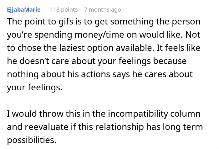 “Next-Level Douchery”: An Awful Birthday Gift From Boyfriend Ruins A 4-Year Relationship “Next-Level Douchery”: An Awful Birthday Gift From Boyfriend Ruins A 4-Year Relationship