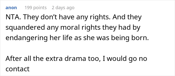 "AITA For Refusing To Let My In-Laws See My Daughter After What They Did During Her Birth?": Mom Shares Story "AITA For Refusing To Let My In-Laws See My Daughter After What They Did During Her Birth?": Mom Shares Story