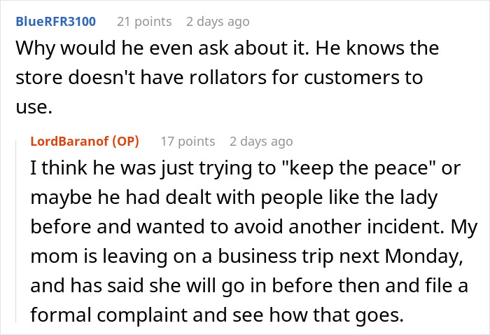 Lady Tries To Grab Man’s Rollator Wanting To Use It For Herself, Follows Him To His Car Lady Tries To Grab Man’s Rollator Wanting To Use It For Herself, Follows Him To His Car