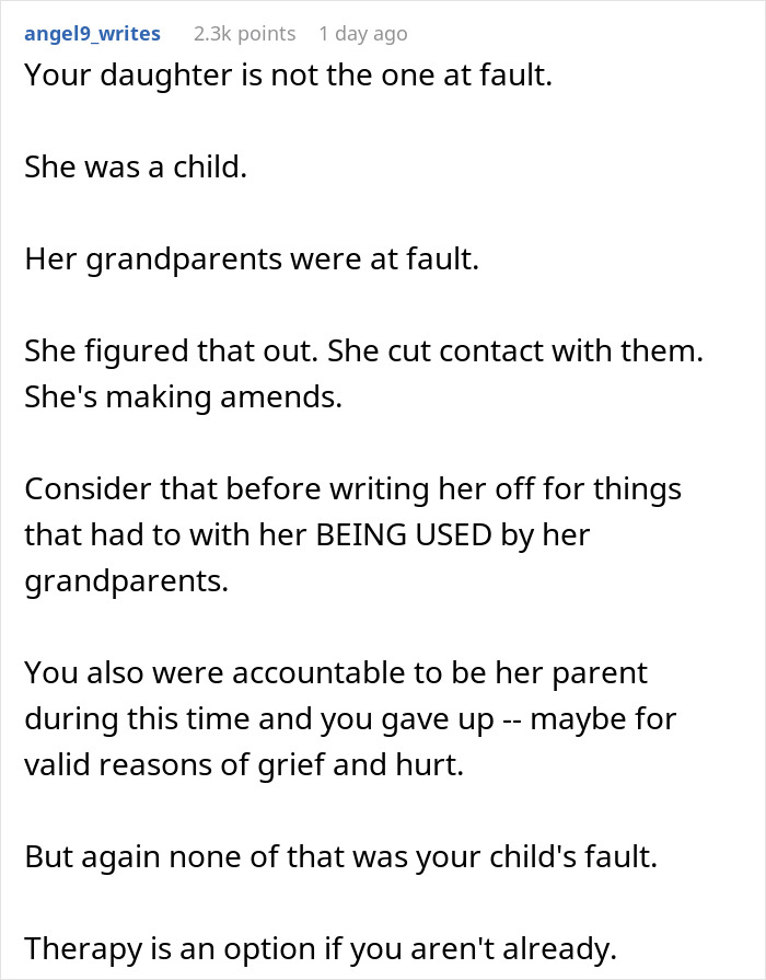 Estranged Woman Finally Sees The Truth And Wants Dad Back In Her Life, He Doesn't Want To Reconnect Estranged Woman Finally Sees The Truth And Wants Dad Back In Her Life, He Doesn't Want To Reconnect