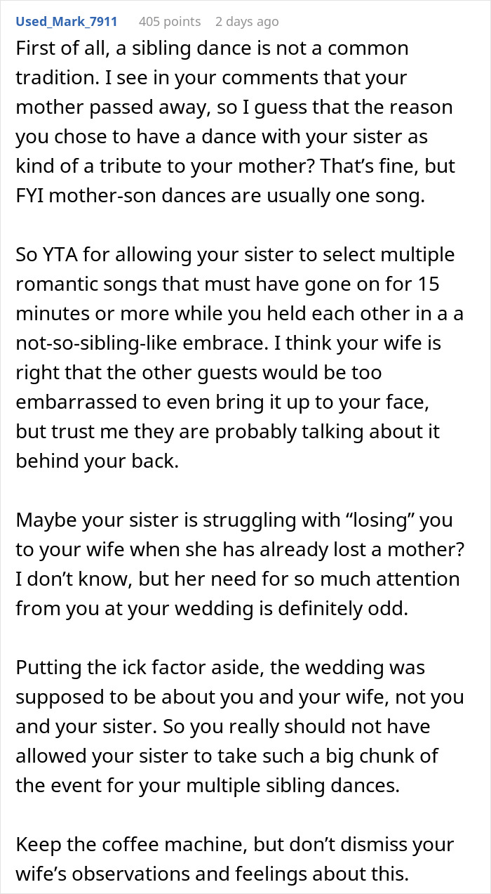 Man Brushes Off Wife’s Concern About His Relationship With His Sister, People Have Their Doubts Man Brushes Off Wife’s Concern About His Relationship With His Sister, People Have Their Doubts