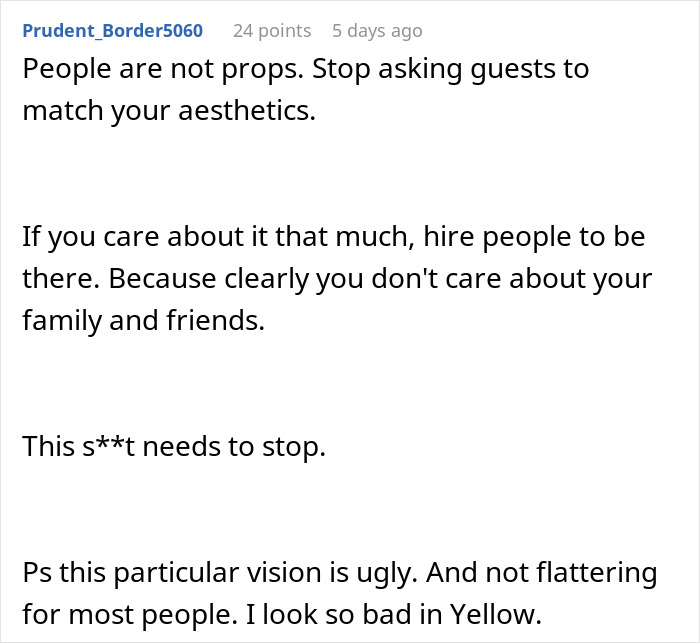 “Don’t Like Yellow, Sorry”: Grandma Pushes Bridezilla Past Her Limit By Refusing Dress Code “Don’t Like Yellow, Sorry”: Grandma Pushes Bridezilla Past Her Limit By Refusing Dress Code