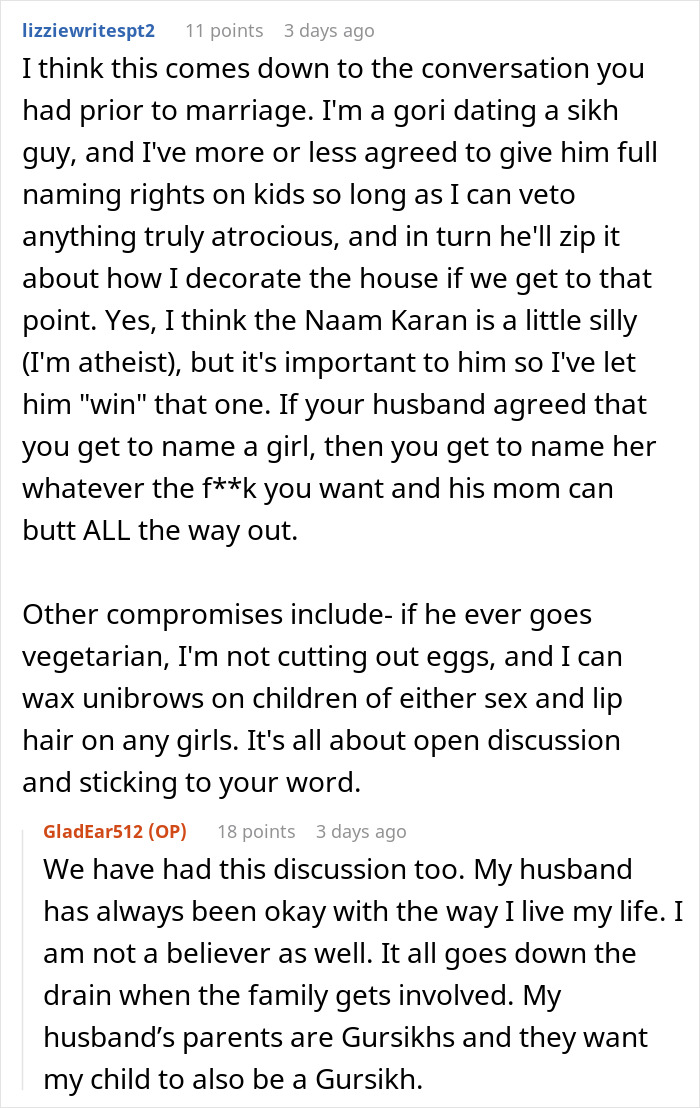 Man Sides With His Mom Instead Of Wife On Their Daughter’s Future Name, Wife Won’t Stand For It Man Sides With His Mom Instead Of Wife On Their Daughter’s Future Name, Wife Won’t Stand For It