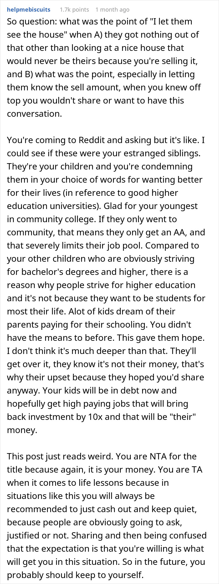 Children Ask Dad To Fund College Debts With Their Grandma's Fortune, Face A Flat-Out No From Him Children Ask Dad To Fund College Debts With Their Grandma's Fortune, Face A Flat-Out No From Him