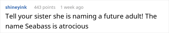 “I Thought She Was Joking”: Woman Begs Sister To Rethink The Name She Chose For Her Son “I Thought She Was Joking”: Woman Begs Sister To Rethink The Name She Chose For Her Son