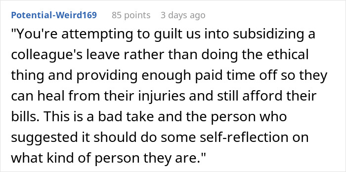 “It Finally Happened”: Woman Is Furious After Boss Expects Her To “Donate” PTO To A Coworker “It Finally Happened”: Woman Is Furious After Boss Expects Her To “Donate” PTO To A Coworker
