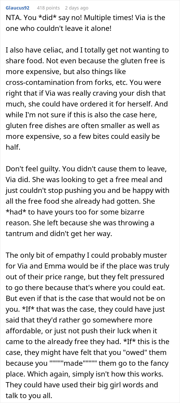 Man Called Selfish And Heartless For Not Sharing Half Of His Food With A Pregnant Woman Man Called Selfish And Heartless For Not Sharing Half Of His Food With A Pregnant Woman