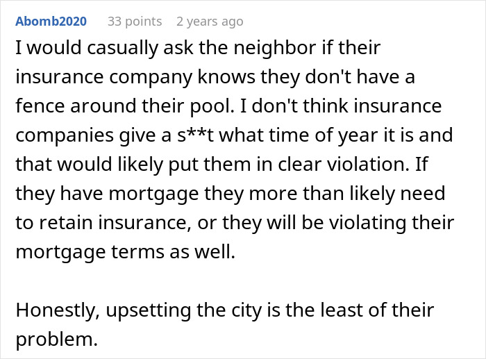 Neighbor Tries To Make Man Fix His Fence So They Could Use The Pool, He Removes It As Retaliation Neighbor Tries To Make Man Fix His Fence So They Could Use The Pool, He Removes It As Retaliation