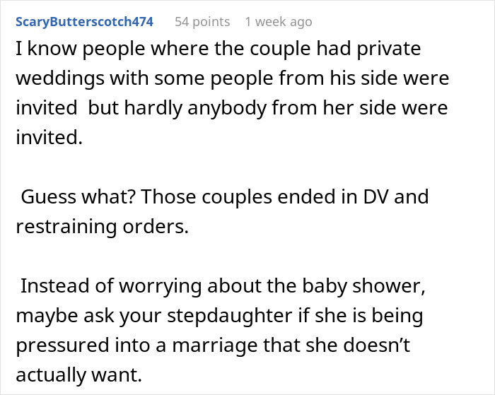 Mom-To-Be Doesn't See A Big Deal In Not Inviting Dad To Wedding, Stepmom Cancels Baby Shower Mom-To-Be Doesn't See A Big Deal In Not Inviting Dad To Wedding, Stepmom Cancels Baby Shower