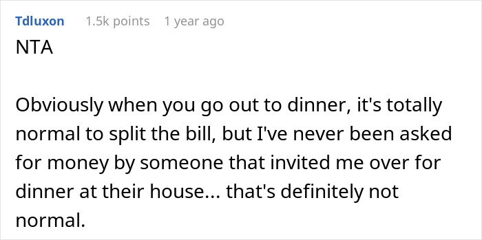 Unexpected Dinner Party Charge Leaves Guests Outraged: “I Didn’t Do This For Free” Unexpected Dinner Party Charge Leaves Guests Outraged: “I Didn’t Do This For Free”