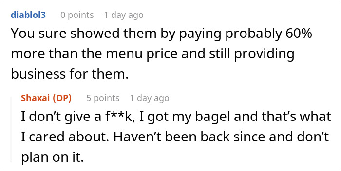 Man Makes A DoorDash Order At A Coffee Shop To Spite The Barista Who Refused To Sell Him A Bagel Man Makes A DoorDash Order At A Coffee Shop To Spite The Barista Who Refused To Sell Him A Bagel