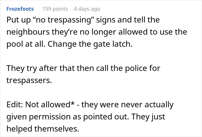 Woman Stayed Home For 4th Of July, Found Out Neighbors Would Use Her Pool While She Was Away Woman Stayed Home For 4th Of July, Found Out Neighbors Would Use Her Pool While She Was Away