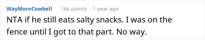 Woman Refuses To Cut Salt From Meals Completely Because Of BF’s Blood Pressure, He Turns “Salty” Woman Refuses To Cut Salt From Meals Completely Because Of BF’s Blood Pressure, He Turns “Salty”