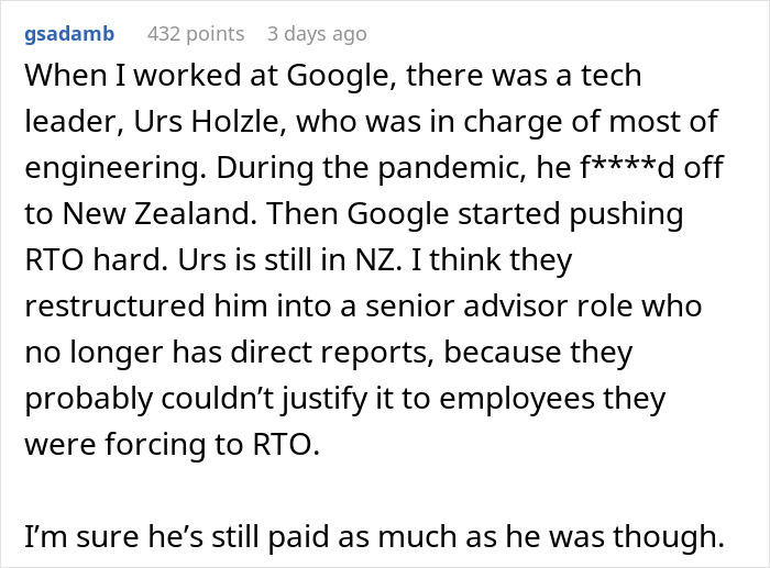 “Lead By Example”: CEO Forced To Backtrack His Return-To-Office Policy After Malicious Compliance “Lead By Example”: CEO Forced To Backtrack His Return-To-Office Policy After Malicious Compliance