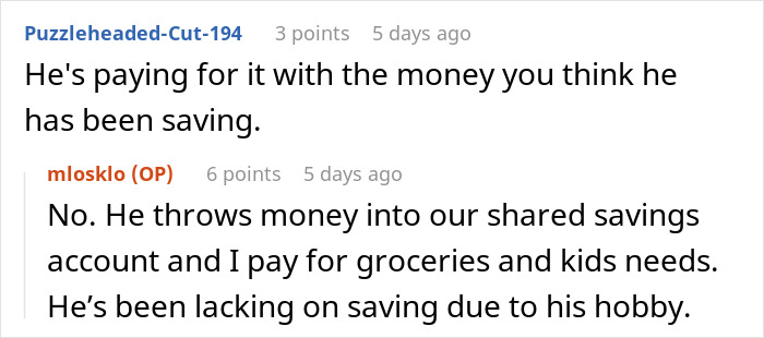 “I Don’t Understand How Stressed He Gets”: Wife Calls Husband Out On His Expensive Hobby “I Don’t Understand How Stressed He Gets”: Wife Calls Husband Out On His Expensive Hobby