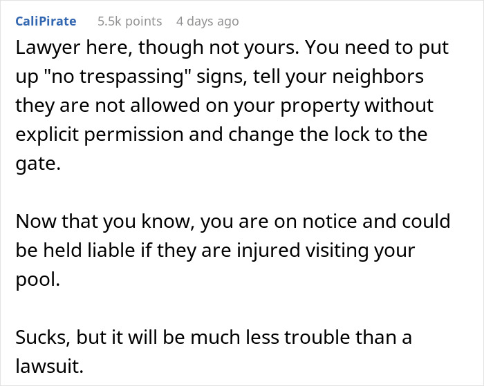 Woman Stayed Home For 4th Of July, Found Out Neighbors Would Use Her Pool While She Was Away Woman Stayed Home For 4th Of July, Found Out Neighbors Would Use Her Pool While She Was Away