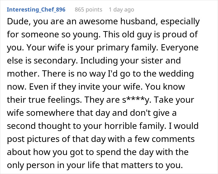 “I Thought It Was A Joke”: Guy Can’t Believe His Family Would Insult Disabled Wife Sleeping Upstairs “I Thought It Was A Joke”: Guy Can’t Believe His Family Would Insult Disabled Wife Sleeping Upstairs