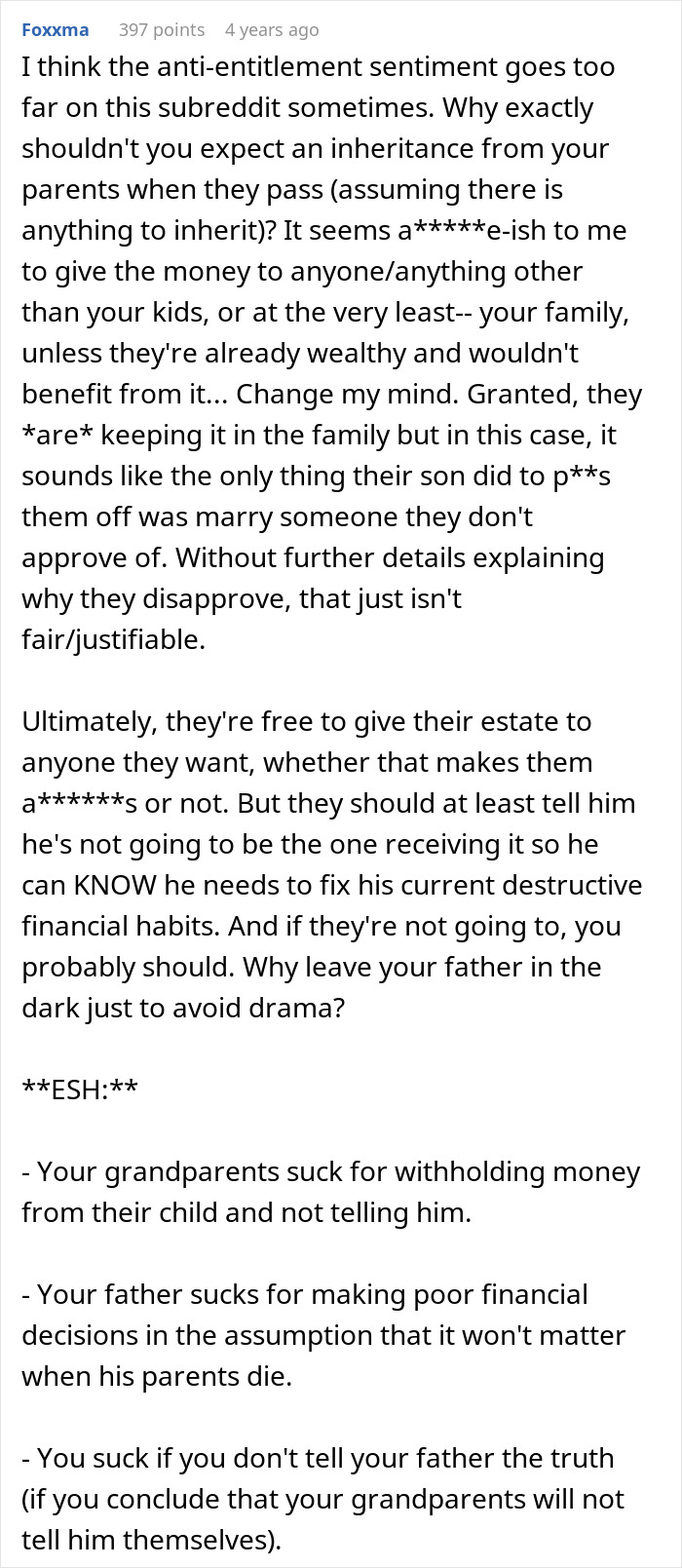 Guy Expects To Get Parents' Fortune, His Child Is In Two Minds To Tell Him He Won't Get Anything Guy Expects To Get Parents' Fortune, His Child Is In Two Minds To Tell Him He Won't Get Anything