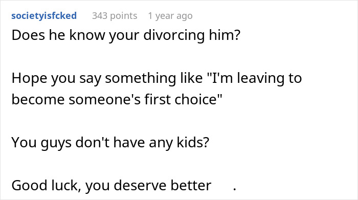 Wife Files For Divorce Soon After Husband Admits She Was A Backup Plan, Husband Cries ‘Poor Me’ Wife Files For Divorce Soon After Husband Admits She Was A Backup Plan, Husband Cries ‘Poor Me’
